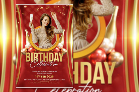 Celebrate in Style: The All-in-One Red Birthday Template