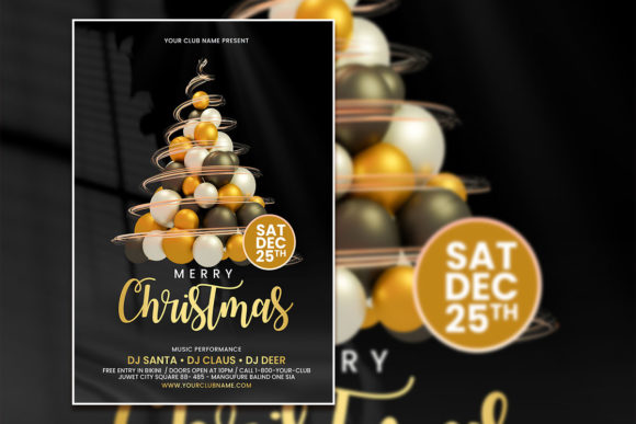 Modern Christmas Flyer Design: A Template for Effortless Holiday Marketing
