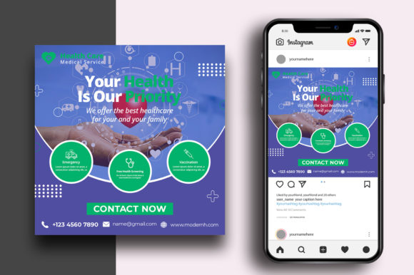 Streamline Your Healthcare Branding with a Social Media Template